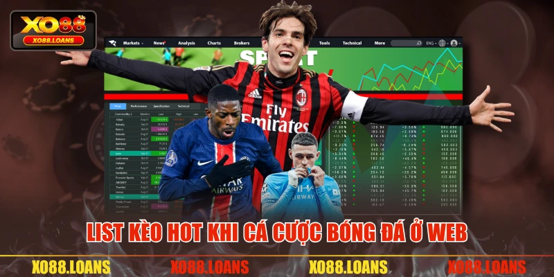 List kèo hot khi cá cược bóng đá ở web